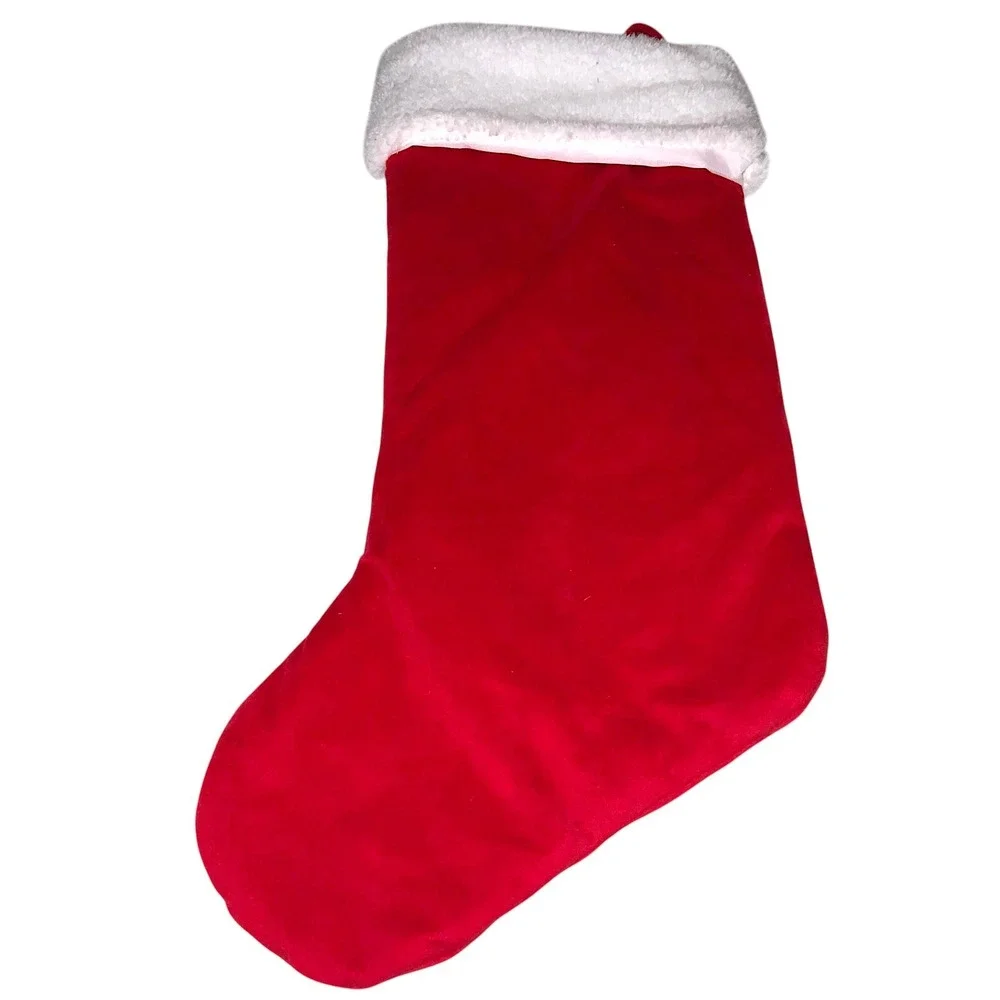 Target Red Christmas Stocking Monogram Letter J Sequin Bead Initial Plush 2011